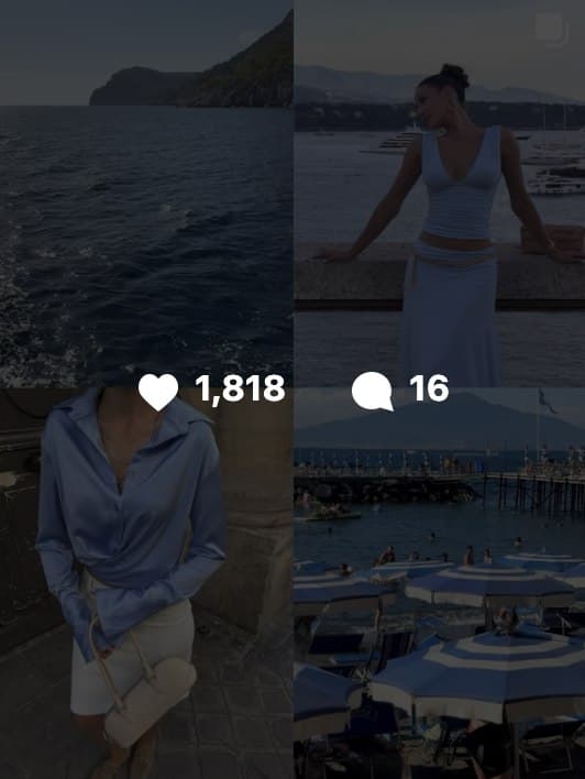 Kookaï Instagram content grid
